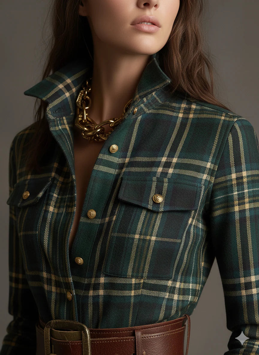 Riley™ | Sharp Elegance Shirt Dress