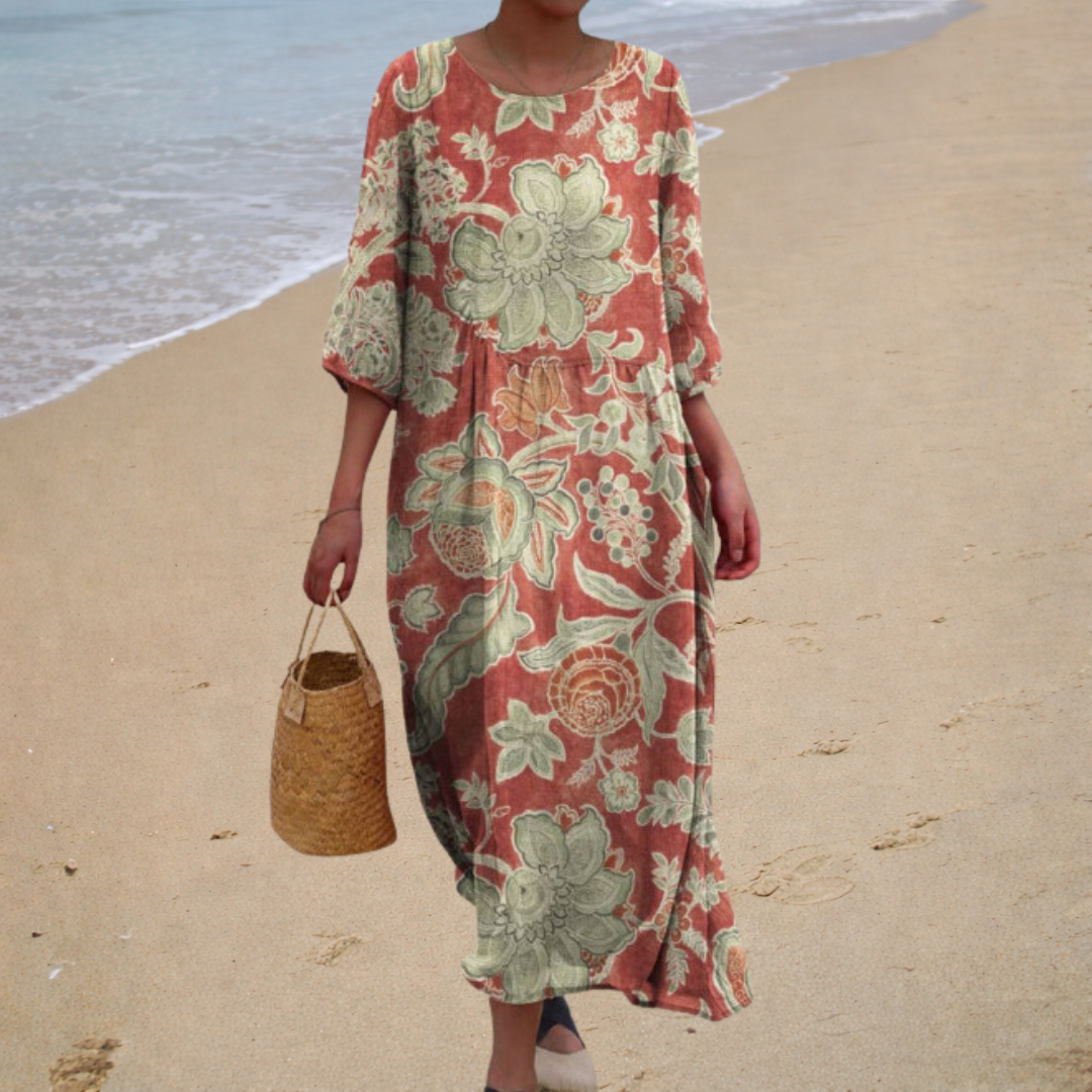 Chic and Comfortable Long Fluid Dress