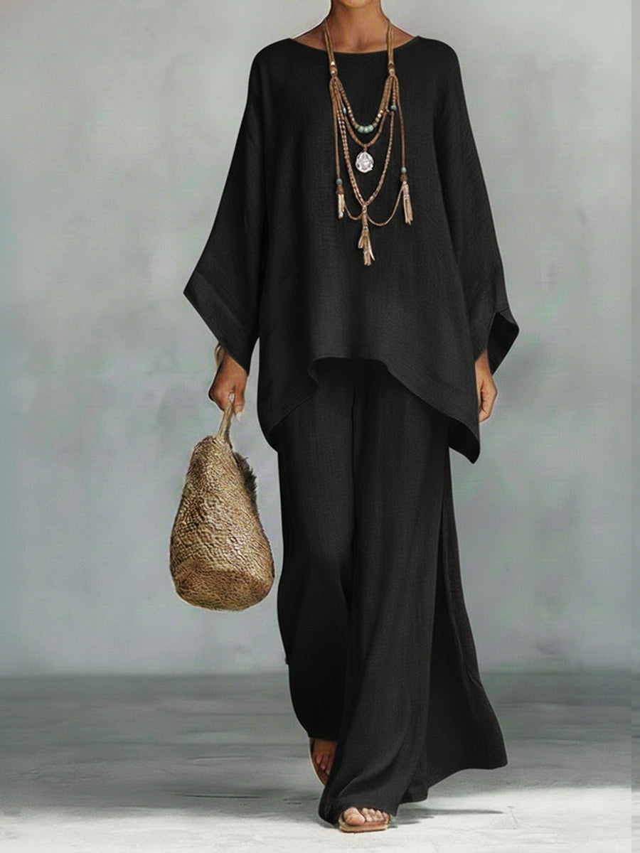 Natasha™ | Ensemble Deux Pièces Pantalon Large Ample