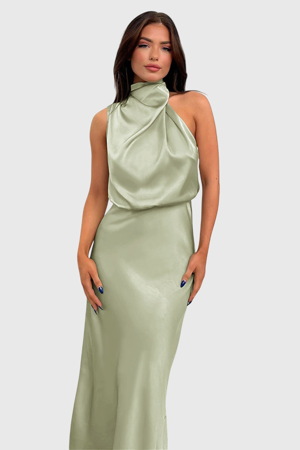 Ava™ | Glamorous Satin Halter Robe