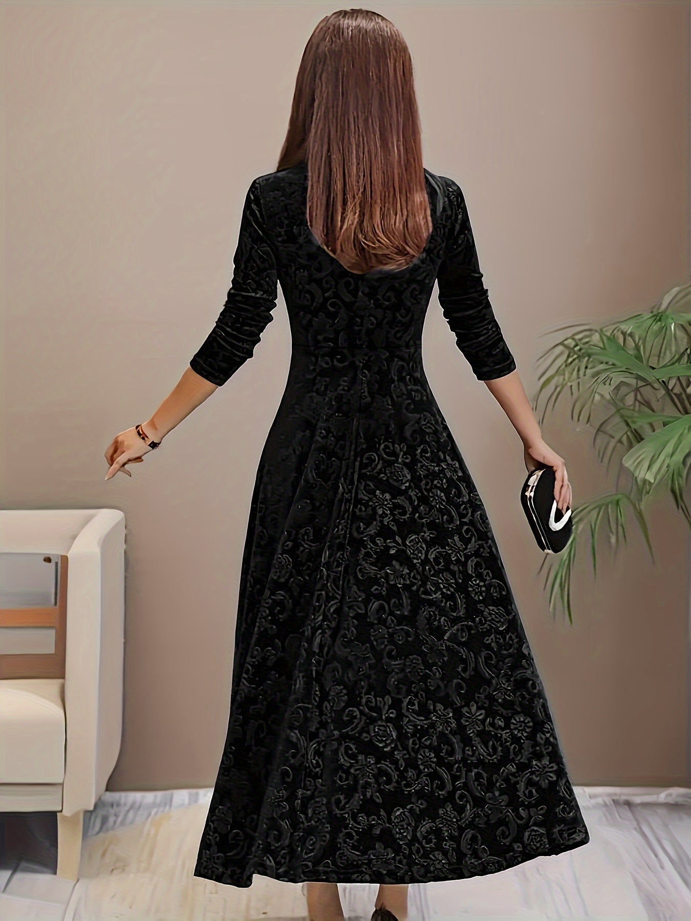 Robe en Velours Élegante Nicola™