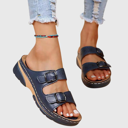 Olivia™ | Sandales en cuir orthopédique