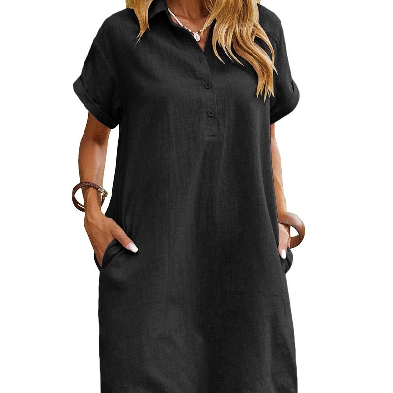 MAREN™ – Relaxed Short Sleeve Summer Dress