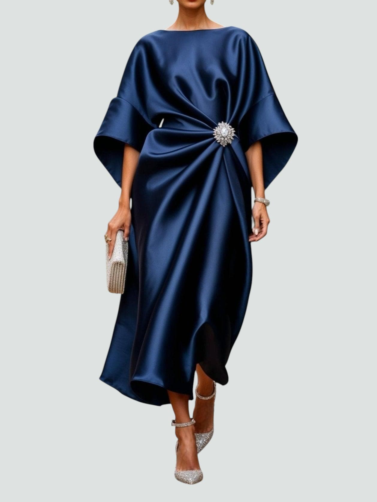 Robe Longue Satinée Élégante Lona™