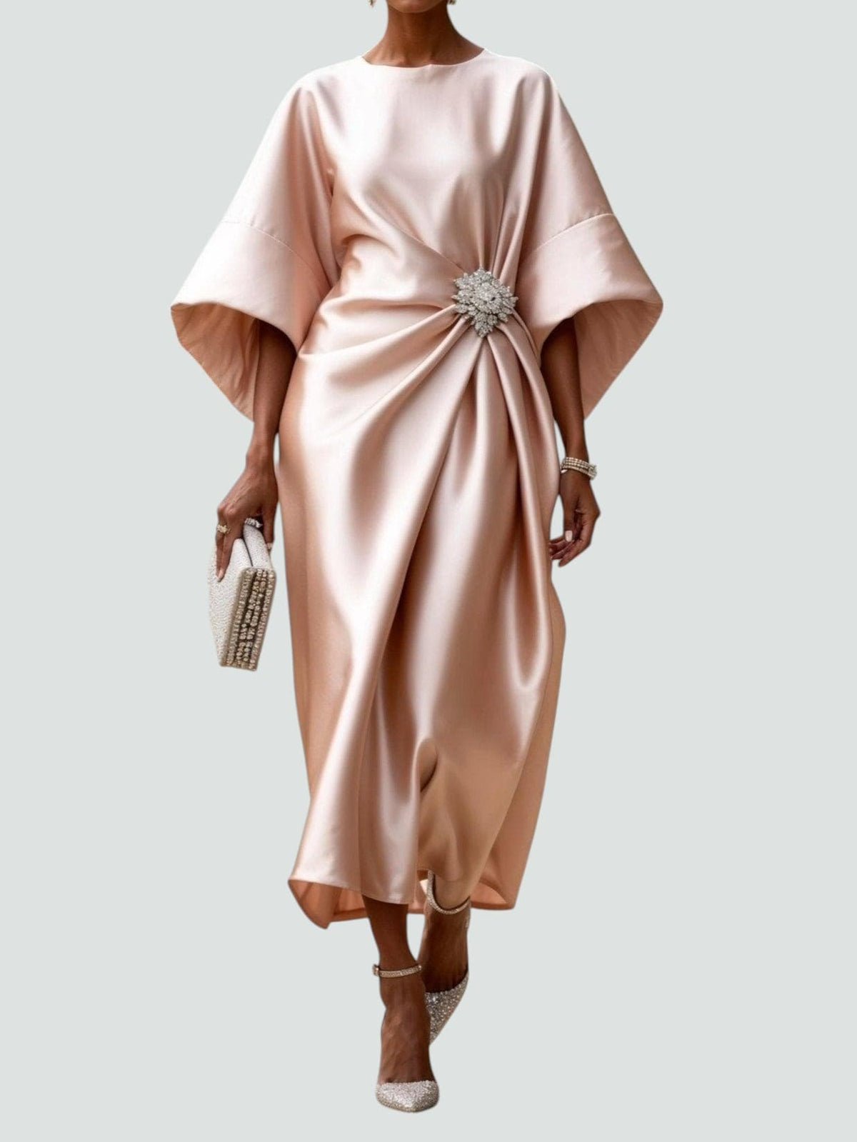 Robe Longue Satinée Élégante Lona™