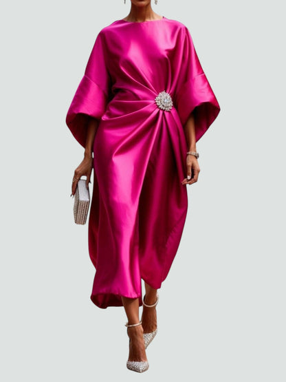 Robe Longue Satinée Élégante Lona™
