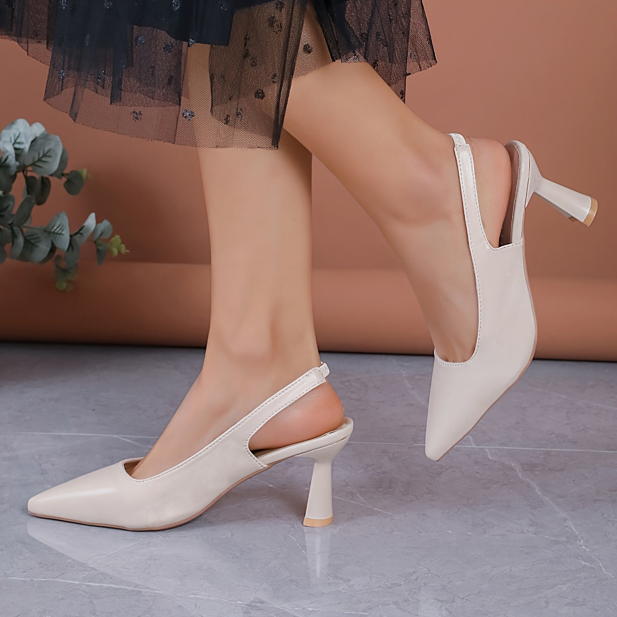Sophia | Elegant Slingback Heels