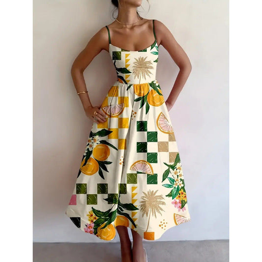 Liorabelle | Robe Midi Citrus Palm