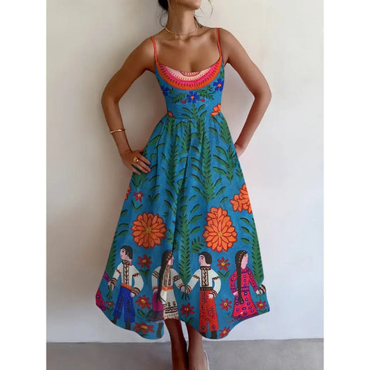 Velorina | Robe Midi Jardin Folk