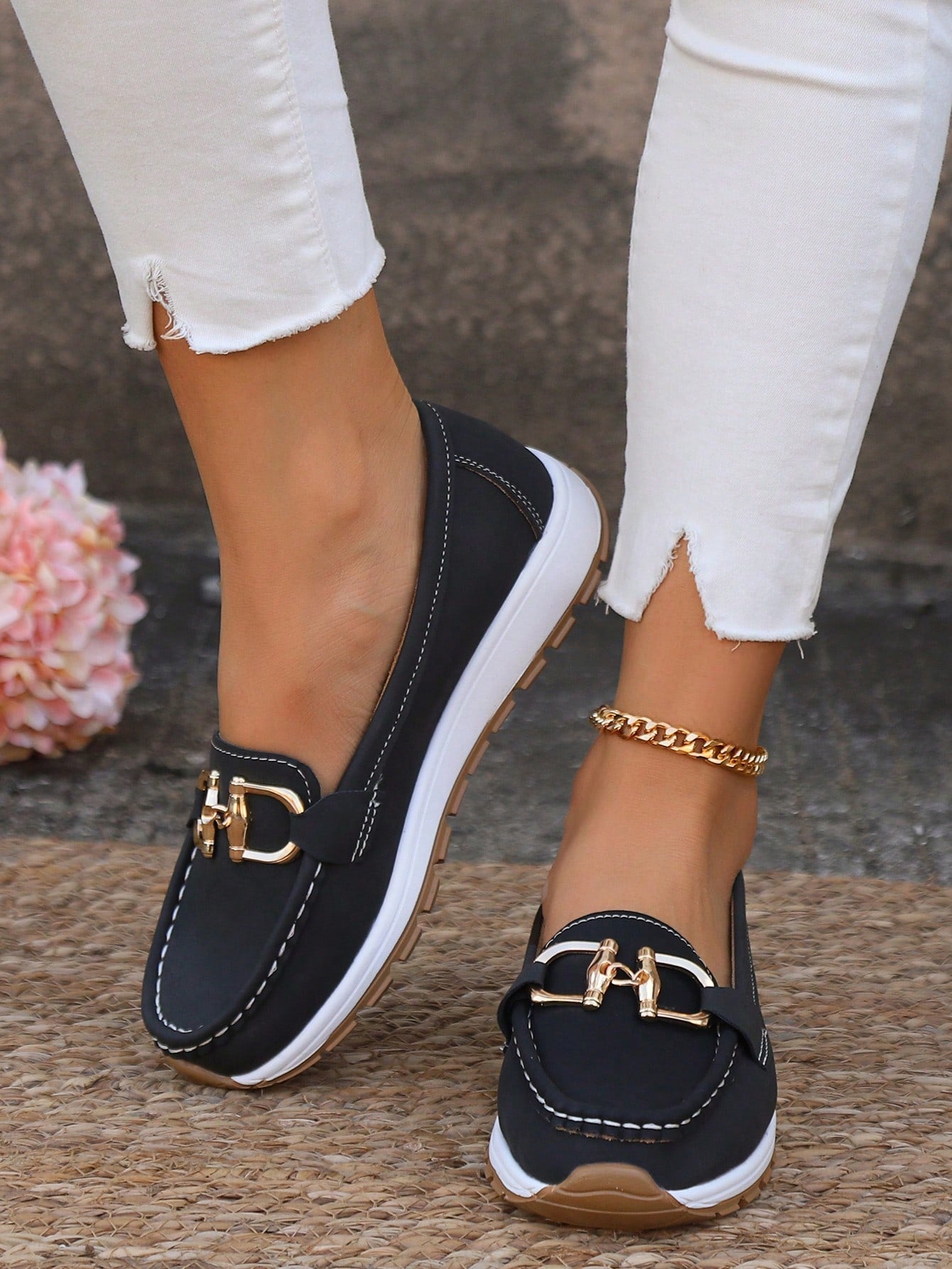 Elly - Mocassins Chic à Boucle
