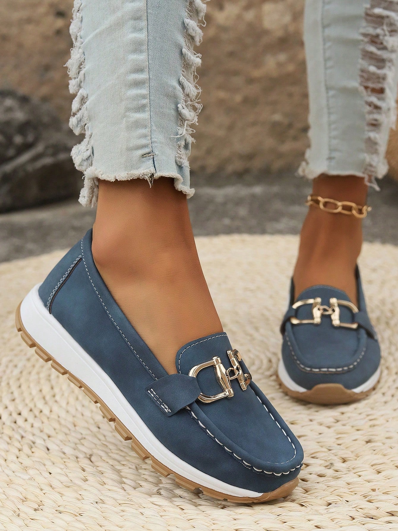 Elly - Mocassins Chic à Boucle