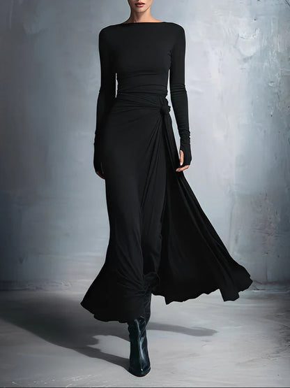 Naiara ❘ Maxi dress with side knot
