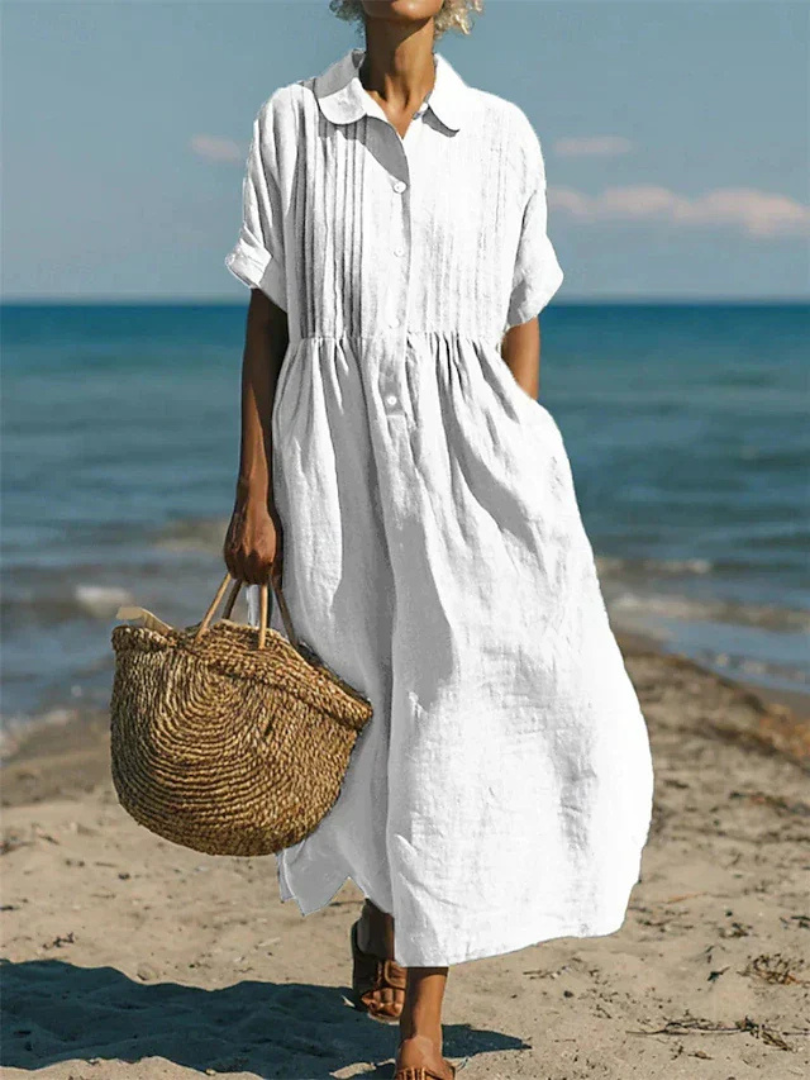 Maëlle™ | Button-Up Shirt Dress