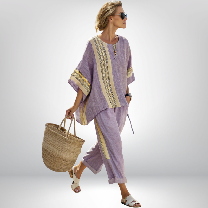Daisy™ | Boho Complet avec Rayures