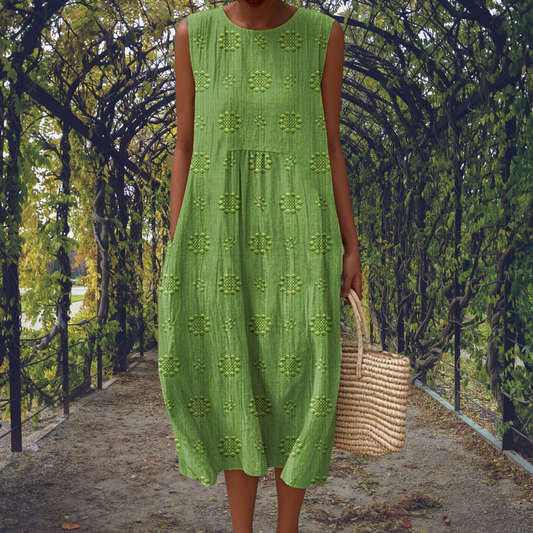 Kira | Robe élégante sans manches avec poches