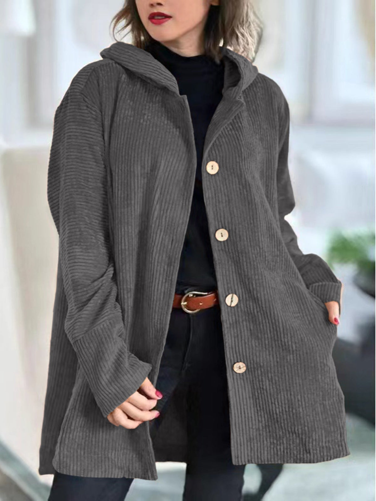 Vianora™ | Relaxed Fit Hooded Jacket