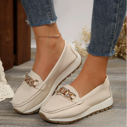 Evelyn - Mocassins à Boucle en Diamant