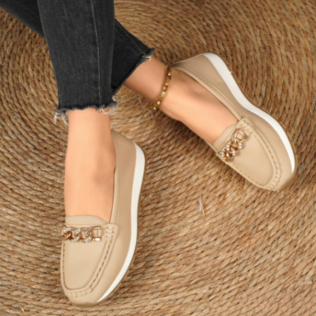 Evelyn - Mocassins à Boucle en Diamant