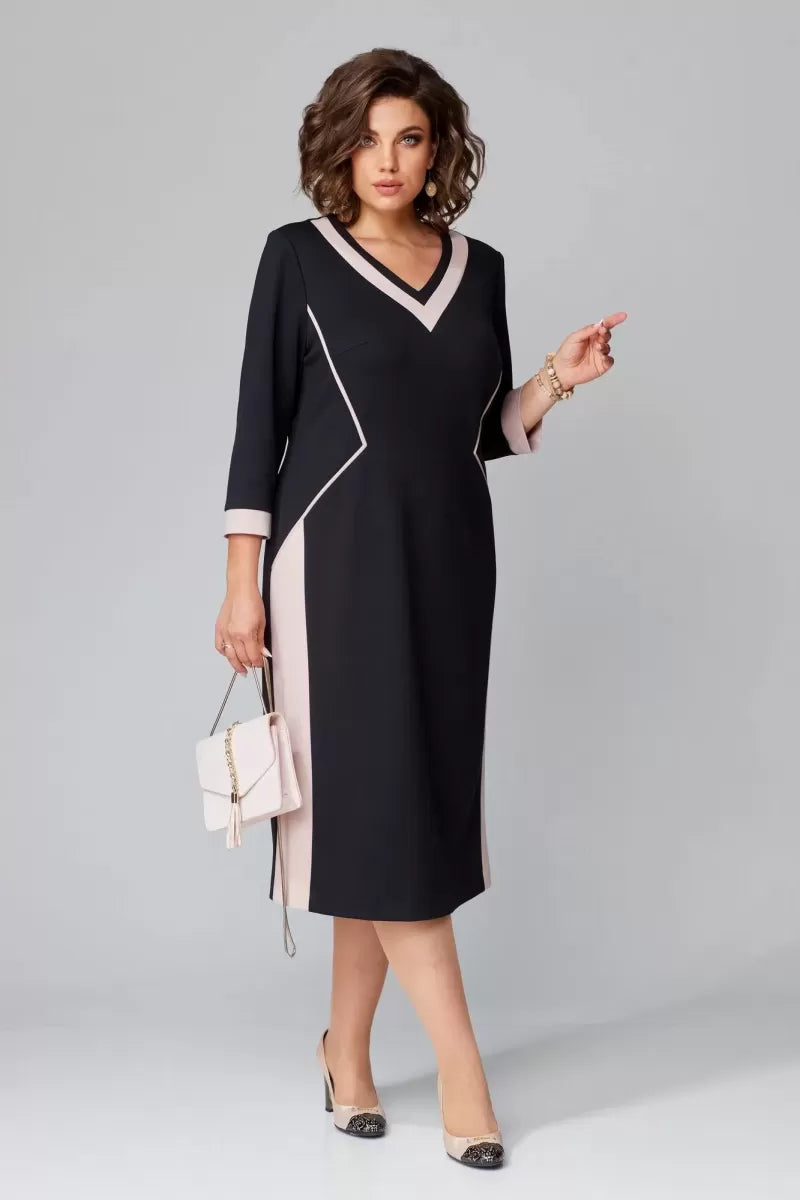 Robe élégante à col en V Alexa™