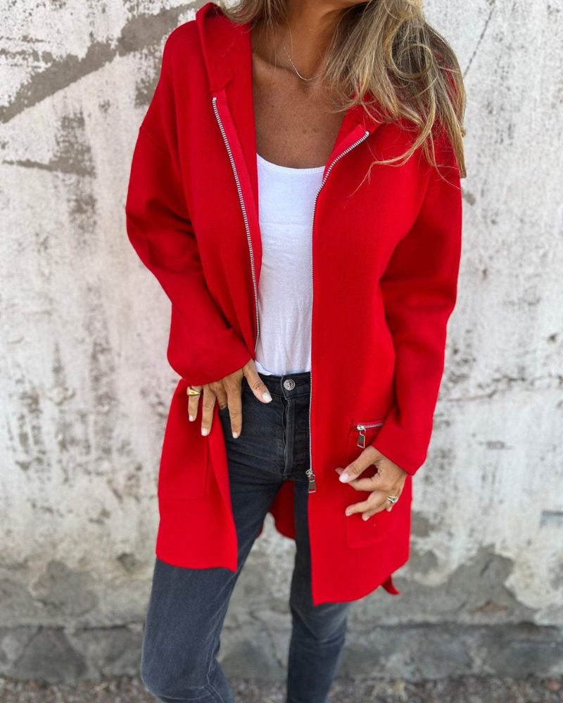 Veslina™ | Versatile Long Sleeve Zip Cardigan