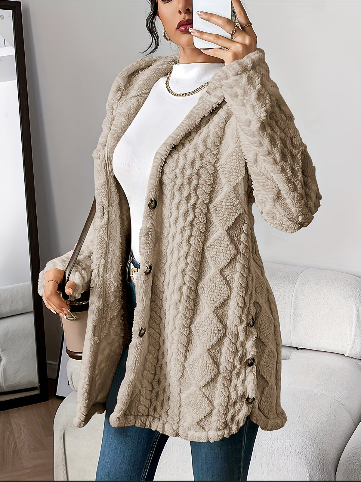 Florayne™ | Elegant Hooded Cardigan