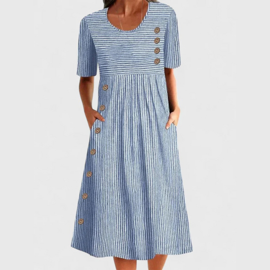 Robe Midi Rayée Wanda
