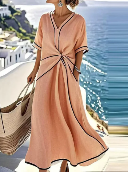 Diana™ | Flattering Wrap Flow Dress