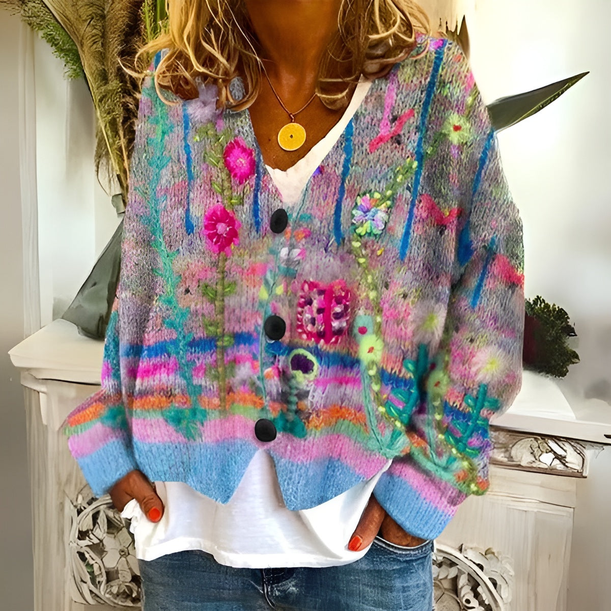 Veyora™ | Floral Cardigan