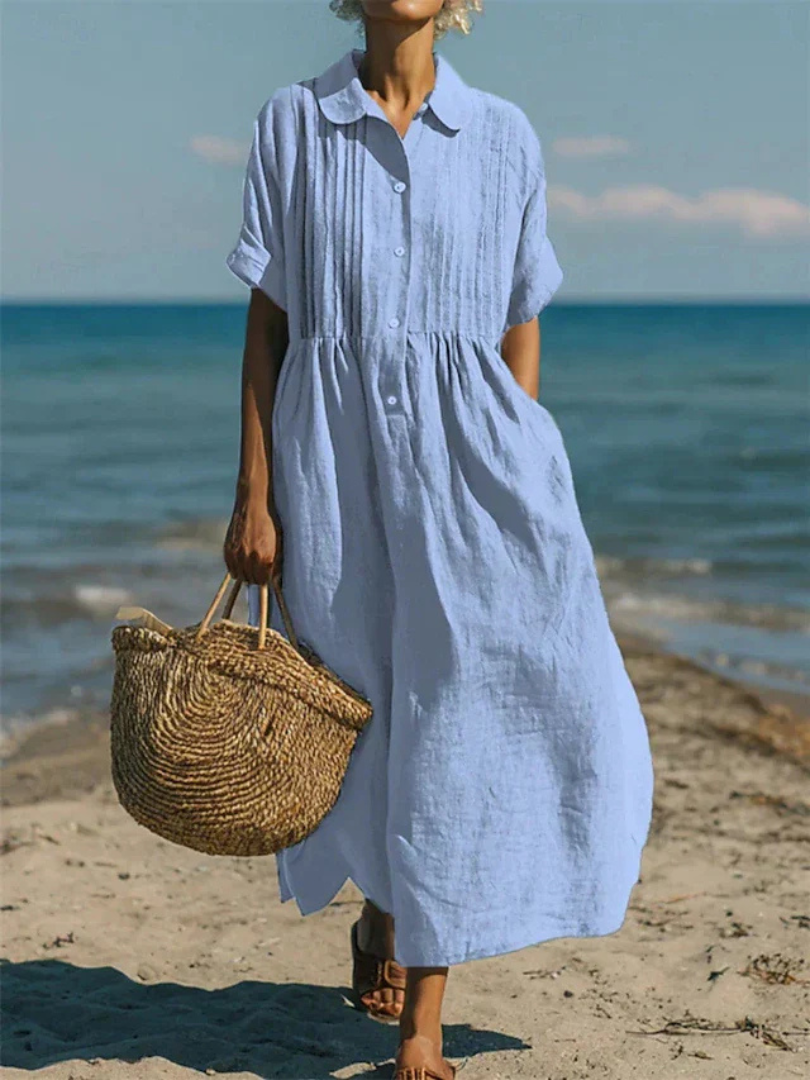 Maëlle™ | Button-Up Shirt Dress