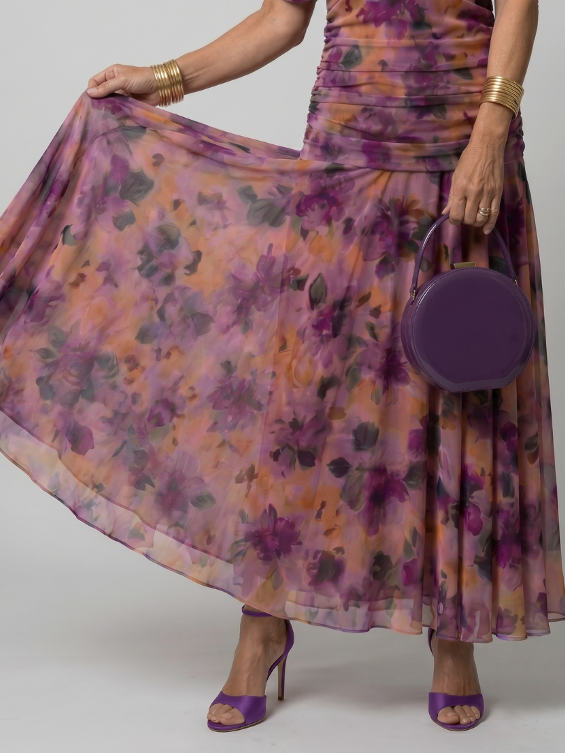 Calen | Robe Midi Décontractée à Épaules Dégagées