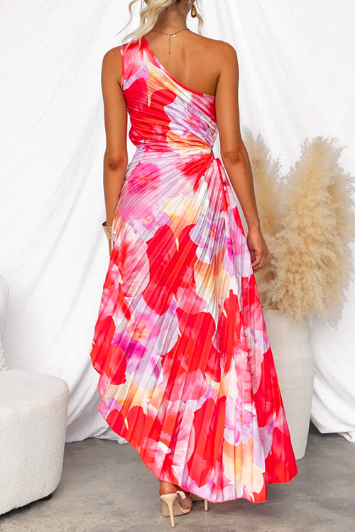 Yanira | Robe Plissée à Une Épaule