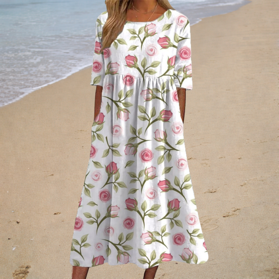 Chic and Comfortable Flowing Long Dress