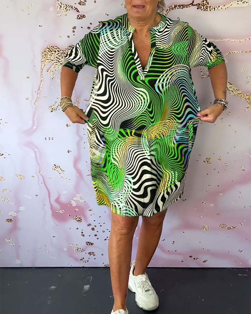 Sonia | Vestido Colorido con Escote en V