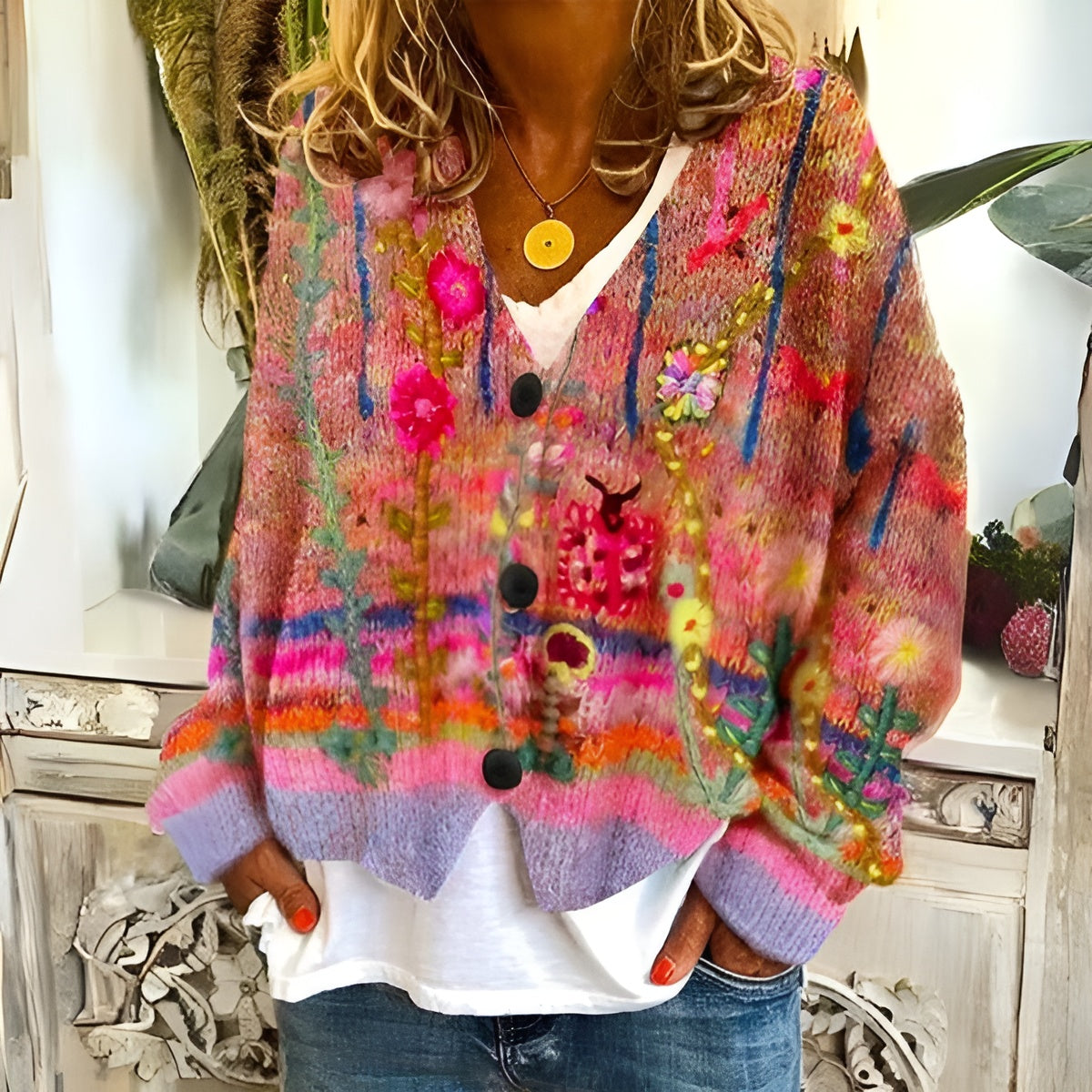 Veyora™ | Floral Cardigan