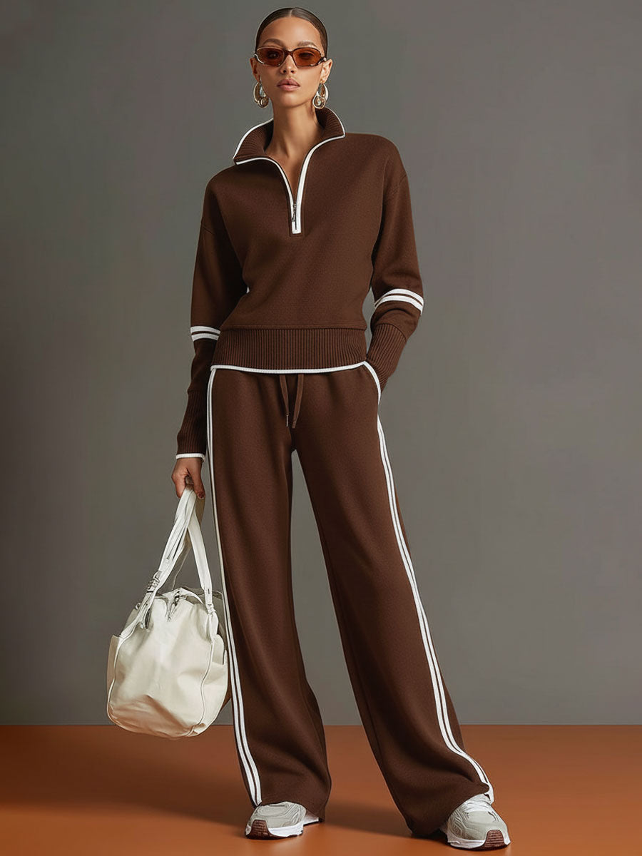 Marietta – Chemisier et pantalon à jambes larges