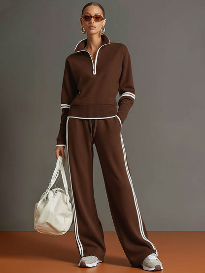 Marietta – Chemisier et pantalon à jambes larges
