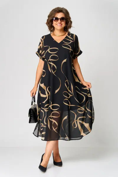Lucie™ | Elegant Flowing Midi Dress