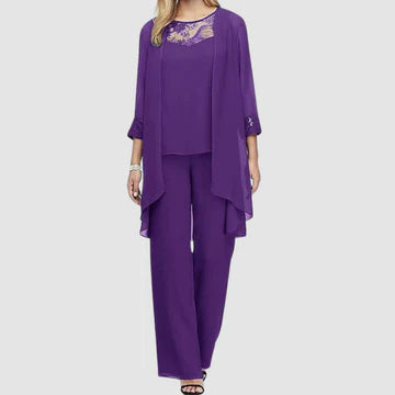 Avenyra™ | Elegant Evening Pant Suit Set