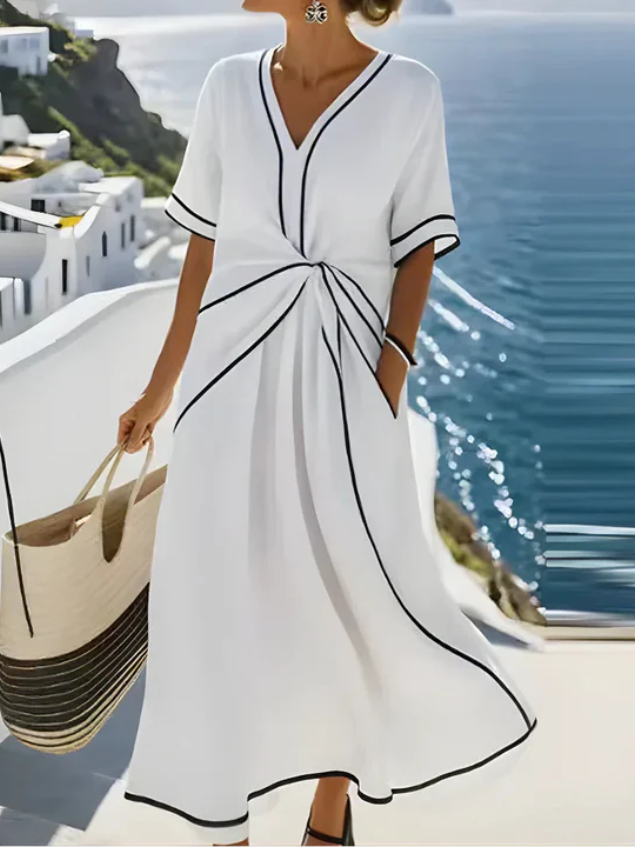 Diana™ | Flattering Wrap Flow Dress