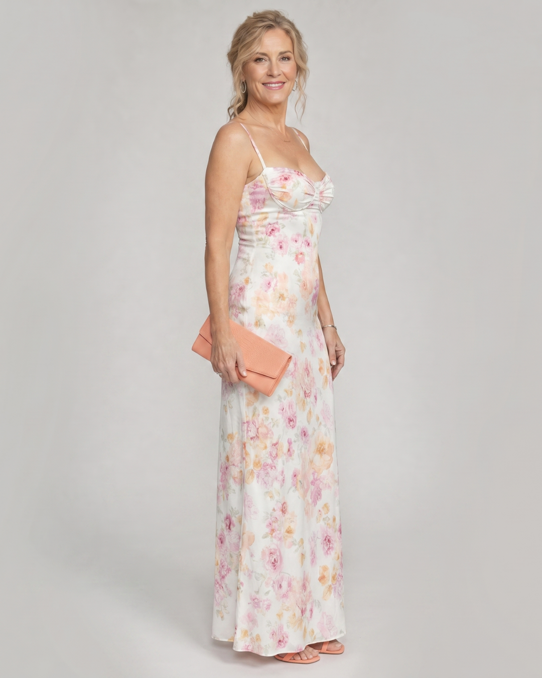 Colia | Robe Maxi Bodycon à Fleurs Douces