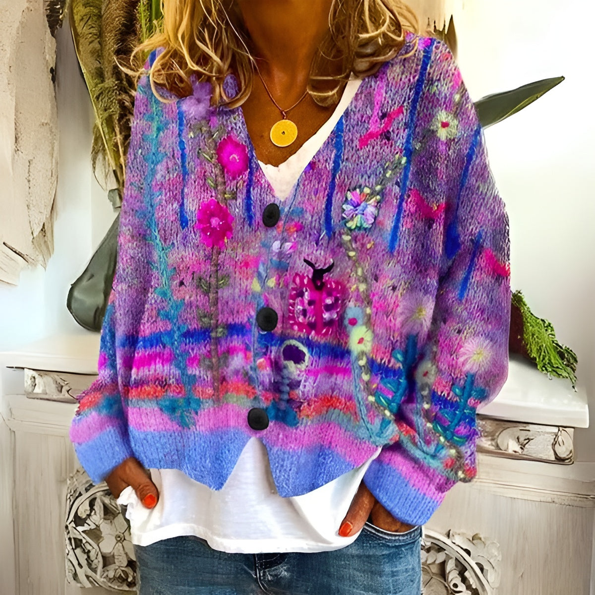 Veyora™ | Floral Cardigan