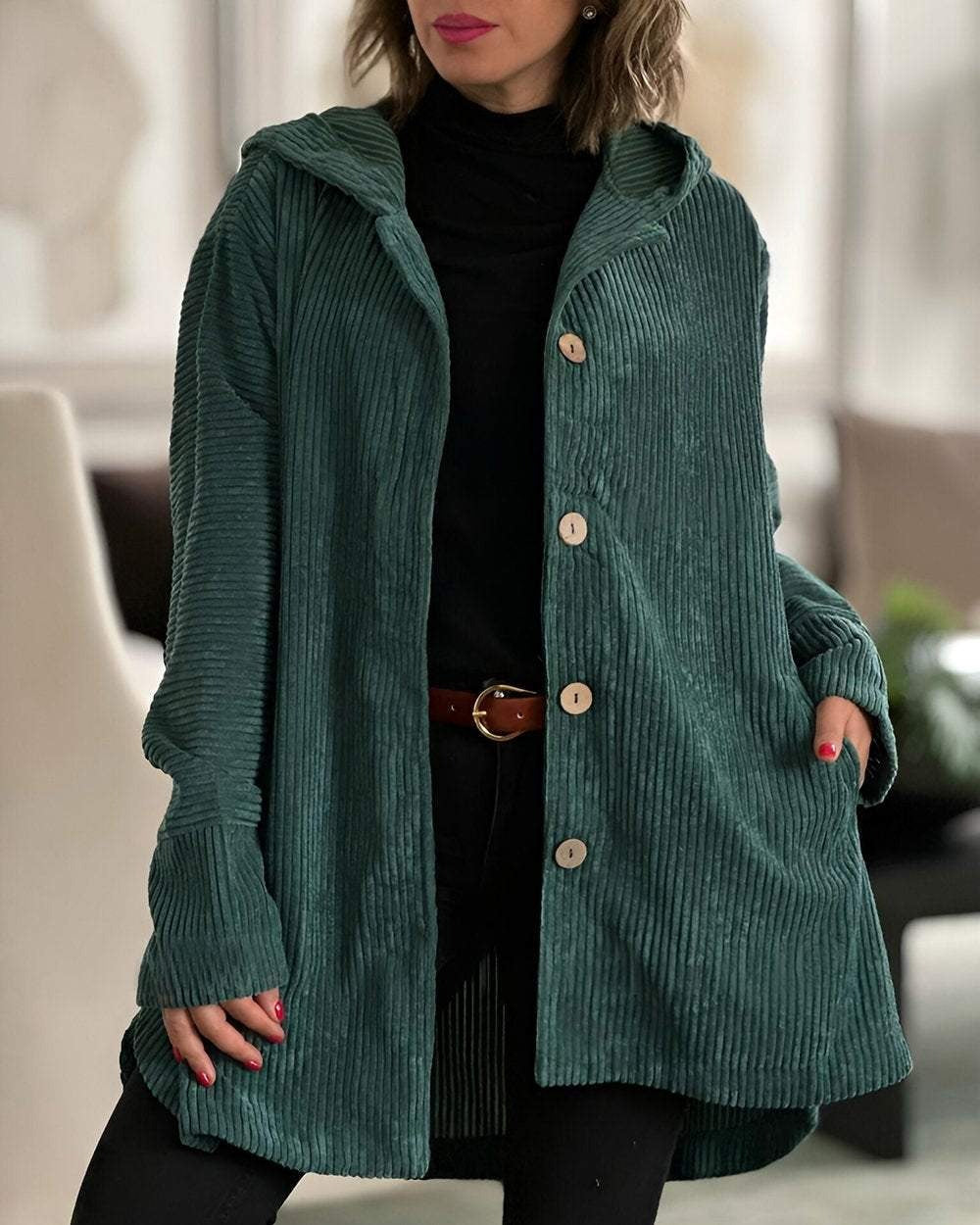 Vianora™ | Relaxed Fit Hooded Jacket