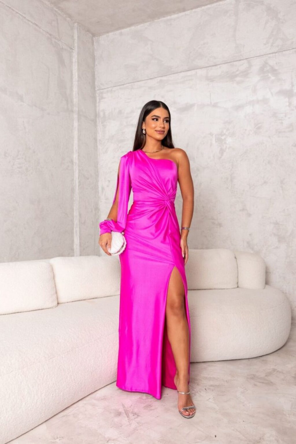 Novessa™ | Sleek One-Shoulder Maxi Dress
