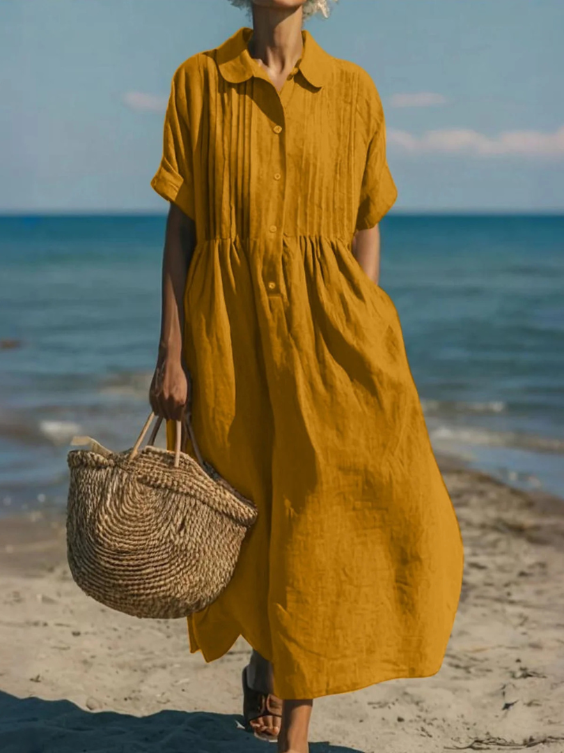 Maëlle™ | Button-Up Shirt Dress