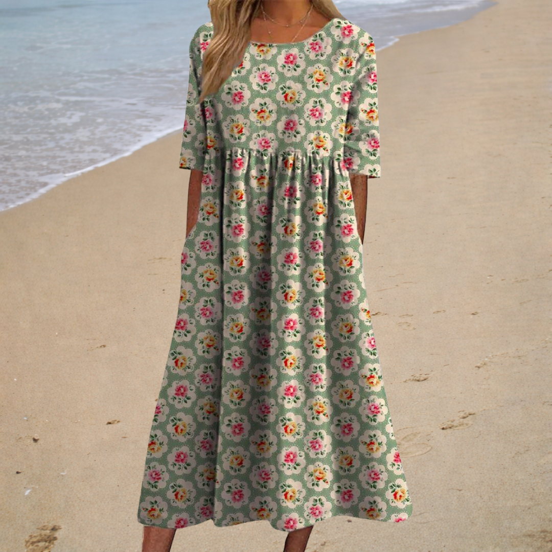 Chic and Comfortable Flowing Long Dress