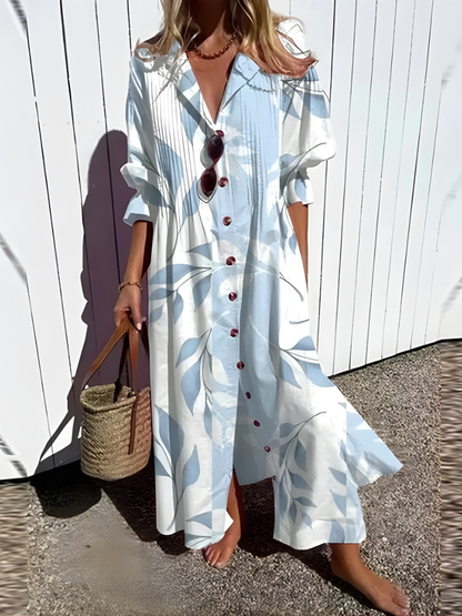 Faryvella™ | Artistic Pattern Casual Maxi Dress