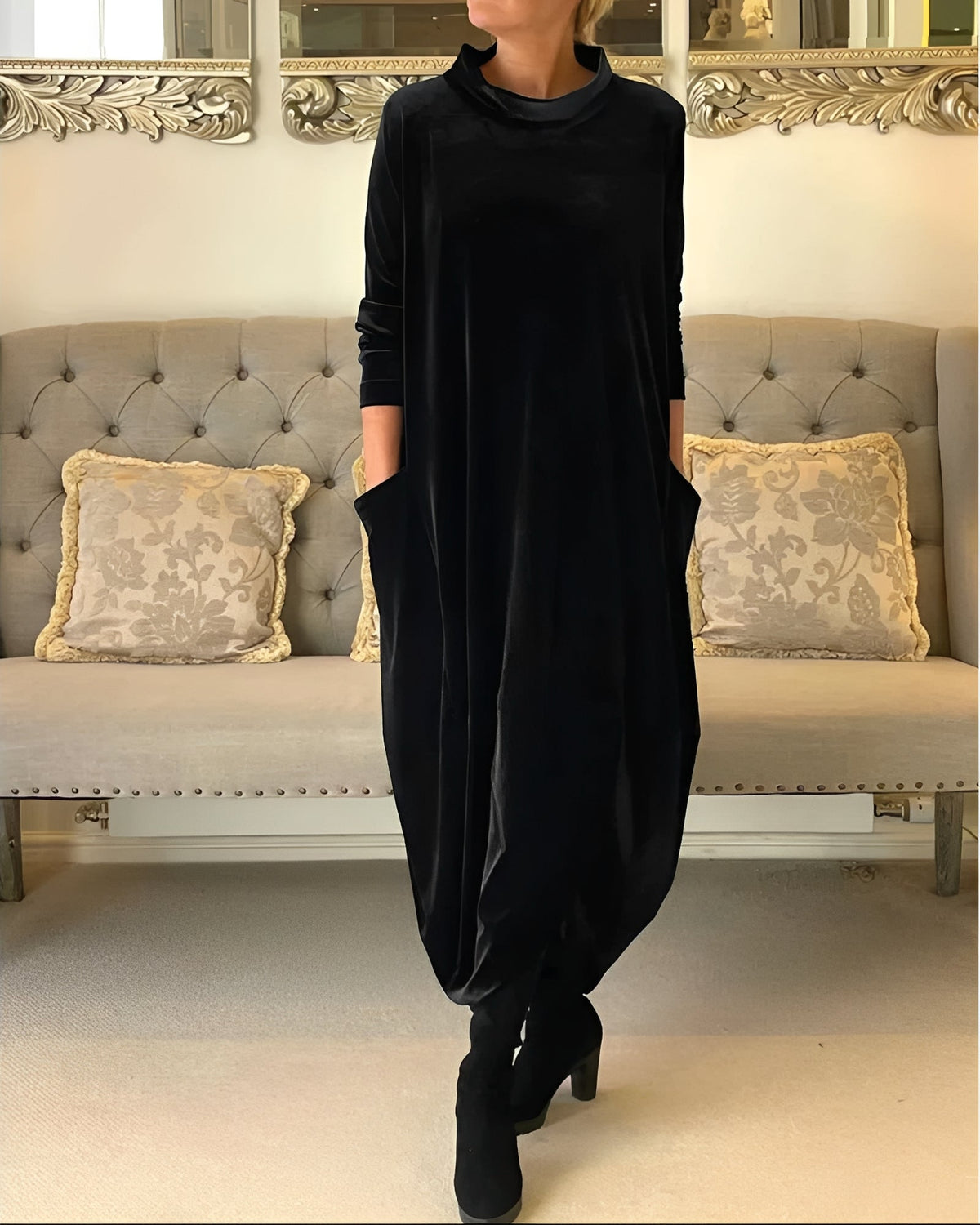 Lisette | Flowy Velvet Maxi Dress