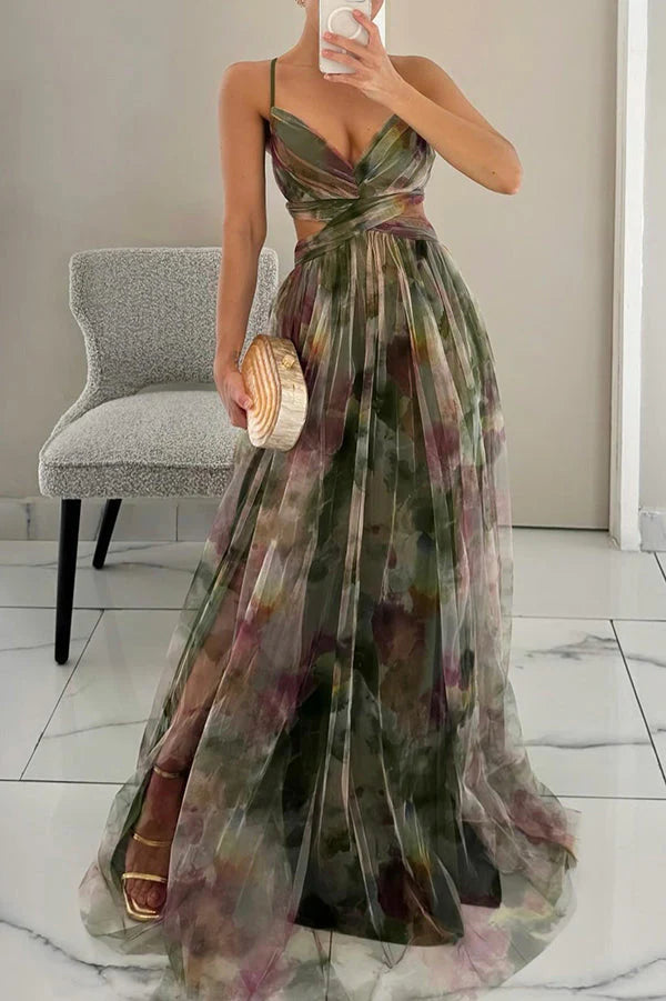 Serivana™ | Romantic Sunset Maxi Dress
