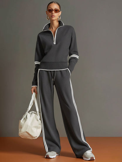 Marietta – Chemisier et pantalon à jambes larges