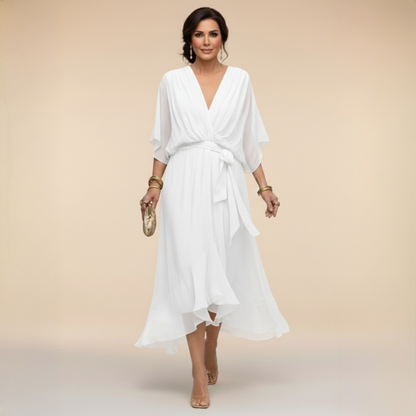 Sarah | Robe Chiffon V-Cou Sandra